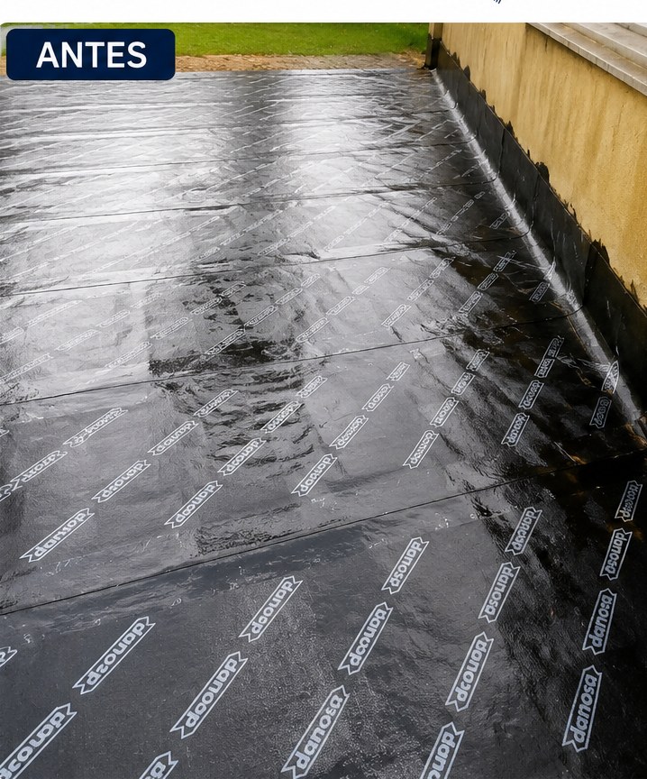 Filtración de agua en cubierta
